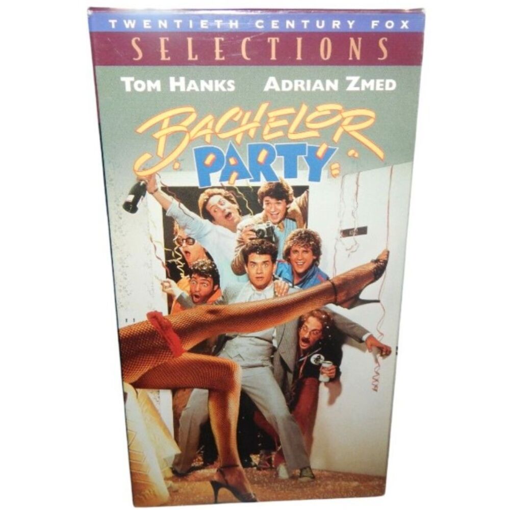 BACHELOR PARTY Tom Hanks Adrian Zmed vintage VHS in original paper case